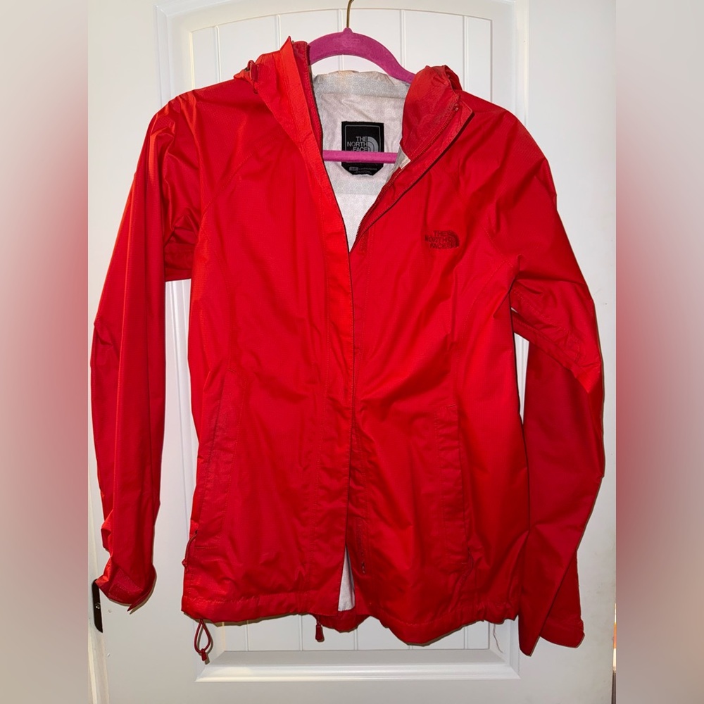 North face Red Rain Coat